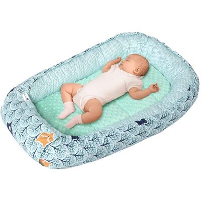 Medi Partners Riduttore Lettino Neonato 100x60x15 Nido Antisoffoco Neonati Bozzolo Culla per Bebè neonata bilaterale Cuscino 100% Cotone Minky (foresta con minzer Minky) Medi Partners Riduttore Lettino Neonato 100x60x15 Nido Antisoffoco Neonati Bozzolo Culla per Bebè neonata bilaterale Cuscino 100% Cotone Minky (foresta con minzer Minky)