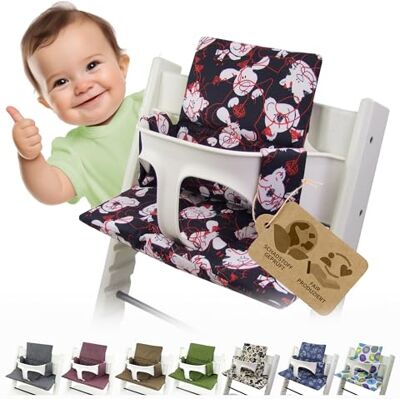 Babys-Dreams Cuscini per seggiolone per bambini Stokke Tripp Trapp, cuscini sostitutivi, 20 colori a scelta, 2 pezzi Babys-Dreams Cuscini per seggiolone per bambini Stokke Tripp Trapp, cuscini sostitutivi, 20 colori a scelta, 2 pezzi