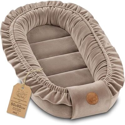 Totsy Baby Baby Nest morbido per Neonato – Nido soffice coccoloso e portatile per Lettino Culla Carrozzina Cameretta Viaggio – accogliente caldo Bimbo e Bimba 90x50 cm Beige Totsy Baby Baby Nest morbido per Neonato – Nido soffice coccoloso e portatile per Lettino Culla Carrozzina Cameretta Viaggio – accogliente caldo Bimbo e Bimba 90x50 cm Beige