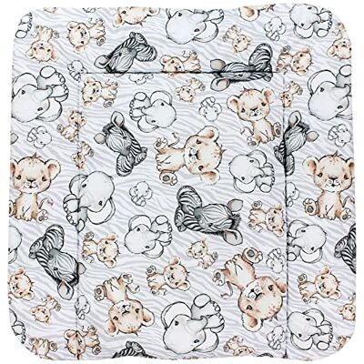 TupTam Materassino per Fasciatoio il cambio Pannolino Bebè, Safari, 70 x 70 cm TupTam Materassino per Fasciatoio il cambio Pannolino Bebè, Safari, 70 x 70 cm