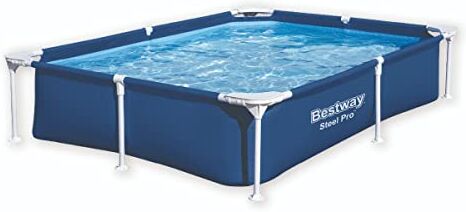 Bestway -5 Piscina Fuori Terra Steel Pro Rettangolare da 221x150x43 cm