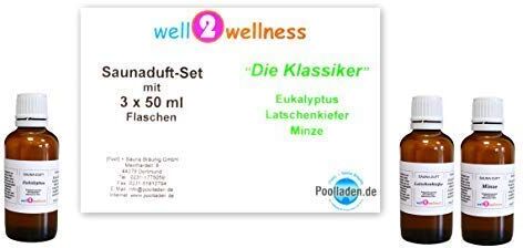 well2wellness ® Set Concentrato Infusione per 'Die Klassiker' con 3 x 50 ML Bottiglie