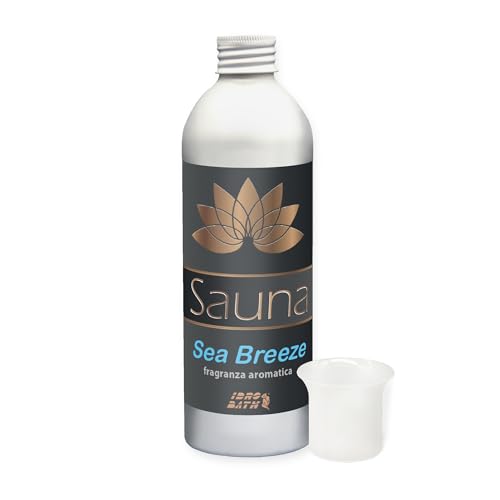 IDRO BATH Fragranza Aromatica Sea Breeze concentrata 250ml + Bicchierino dosatore Profumi per Sauna