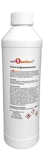 well2wellness Olii Essenziali per Sauna Concentrato/Fragranza Sauna Concentrato 500 ML circa 180 Aromi-Top a Scelta Selezione