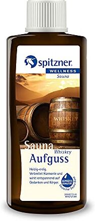 spitzner Essenza per sauna di , whisky legnoso-terroso 190 ml – sauna benessere con profumo di sauna maschile per il rilassamento del corpo e della mente, oli naturali per sauna