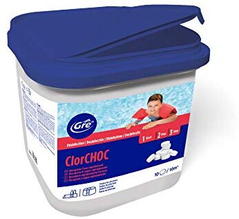 Gre Cloro Choque in pastiglie 20 g, azione Choque, 5 kg