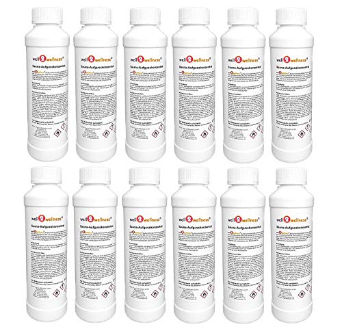 well2wellness sauna – concentrati set 'frutta + Amey' con 12 x 250 ml bottiglie