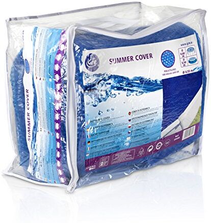 Gre Copertura estiva per piscina rotonda tra i 450 e 460 cm di diametro, colore blu