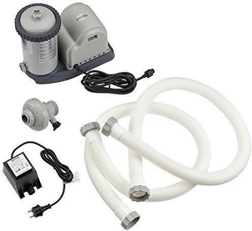 Intex Pompa filtro per piscina, 12 V, 50Hz, 5,7m³ / hr, Grigio