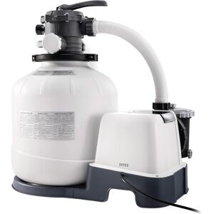 Intex – Pompa Filtro a Sabbia Krystal Clear con Generatore Salino di Cloro Saltwater System Integrato, Flusso d'Acqua 10000 L/h, Flusso di Sistema 8000 L/h, per piscine con massimo 56800 L Intex – Pompa Filtro a Sabbia Krystal Clear con Generatore Salino di Cloro Saltwater System Integrato, Flusso d'Acqua 10000 L/h, Flusso di Sistema 8000 L/h, per piscine con massimo 56800 L
