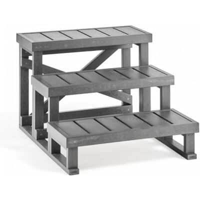 VEVOR Gradini per Vasca Idromassaggio da Esterno Larghezza 700 mm 160 kg Scalettta a 3 Gradini Piedini Antiscivolo in Plastica HIPS, Accesso per Piscina Fuoriterra, Camper, Giardino, Cortile VEVOR Gradini per Vasca Idromassaggio da Esterno Larghezza 700 mm 160 kg Scalettta a 3 Gradini Piedini Antiscivolo in Plastica HIPS, Accesso per Piscina Fuoriterra, Camper, Giardino, Cortile