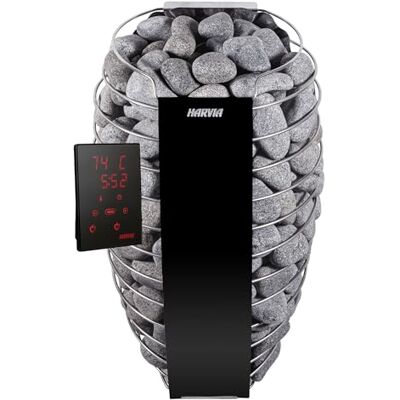 Harvia Spirit SP90XW Stufa per sauna finlandese, 9 kW, WiFi, colore: Nero Harvia Spirit SP90XW Stufa per sauna finlandese, 9 kW, WiFi, colore: Nero