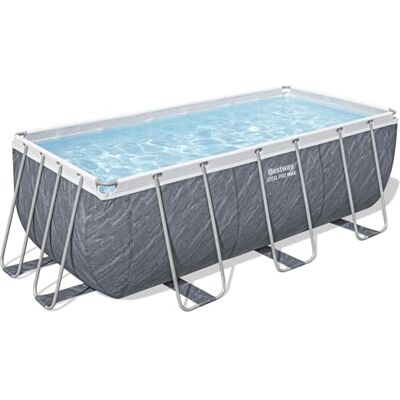 Bestway 56722-7 Set piscina fuori terra Steel Pro MAX da 4,12 m x 2,01 m x 1,22 m, grigio Bestway 56722-7 Set piscina fuori terra Steel Pro MAX da 4,12 m x 2,01 m x 1,22 m, grigio