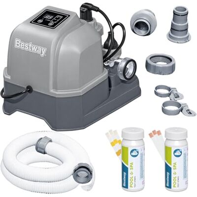Bestway 58678-7 Cloratore al Sale Hydrogenic 6 G/H, Grigio Bestway 58678-7 Cloratore al Sale Hydrogenic 6 G/H, Grigio