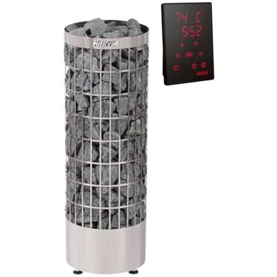 Harvia Cilindro PC110XE Stufa elettrica per sauna, 11 kW con comando Xenio Harvia Cilindro PC110XE Stufa elettrica per sauna, 11 kW con comando Xenio