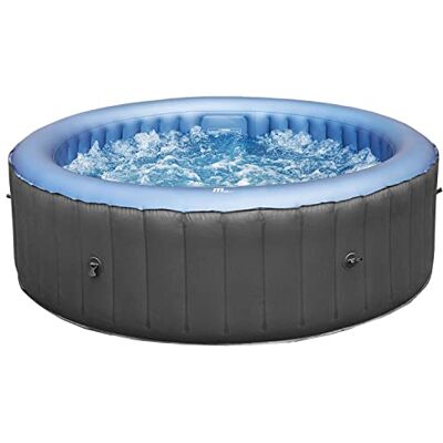 Happy Garden MSPA Spa Gonfiabile Rotondo Bergen 6-8 Posti Grigio con Copertura Isolante e Filtrazione a Cartuccia. Spa gonfiabile interna ed esterna riscaldata. Happy Garden MSPA Spa Gonfiabile Rotondo Bergen 6-8 Posti Grigio con Copertura Isolante e Filtrazione a Cartuccia. Spa gonfiabile interna ed esterna riscaldata.