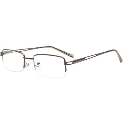Eyekepper Primavera Cerniere Lettori Occhiali da Lettura Metallo a Mezza Montatura Rettangolo Gunmetal +3.00 Eyekepper Primavera Cerniere Lettori Occhiali da Lettura Metallo a Mezza Montatura Rettangolo Gunmetal +3.00