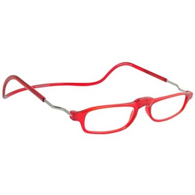 CliC Eyewear Base Colore: Rosso Gradazione: +3 Occhiali da lettura classici Forma Rettangolare Occhiali da lettura uomo/donna Made in Italy CliC Eyewear Base Colore: Rosso Gradazione: +3 Occhiali da lettura classici Forma Rettangolare Occhiali da lettura uomo/donna Made in Italy