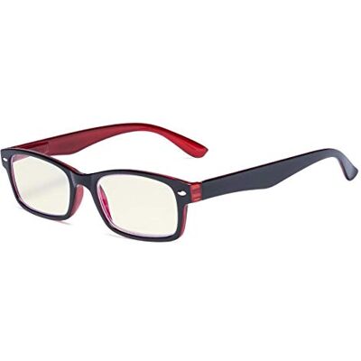 Eyekepper Occhiali da Lettura Anti-luce blu, Montatura Rosso, 2.5 Eyekepper Occhiali da Lettura Anti-luce blu, Montatura Rosso, 2.5