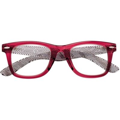 Zippo Occhiali da Lettura, Realizzati con Montatura dalle Linee Morbide, Ideale per Uomo e Donna, Diottria +2.00, Color Rosso, Aste Rigate Zippo Occhiali da Lettura, Realizzati con Montatura dalle Linee Morbide, Ideale per Uomo e Donna, Diottria +2.00, Color Rosso, Aste Rigate