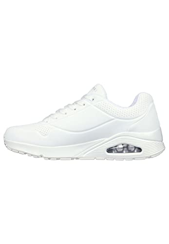 Skechers Uno Stand On Air, Sneaker Uomo, White Durabuck Mesh, 49 EU