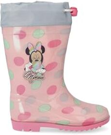 Disney Stivali da Acqua Bambini Minnie Mouse Rosa, Taglia Calzature 31