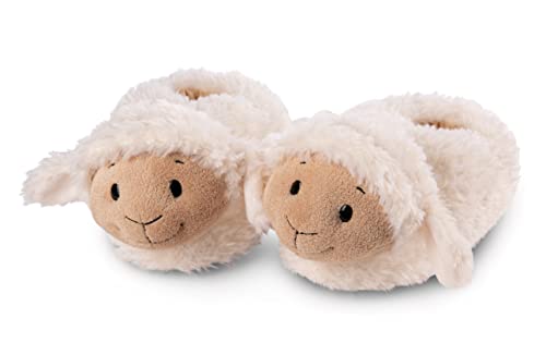 NICI Pecora Sheepmila Taglia (M) 34-37 Beige-Calde Peluche sostenibile Bambine-Calzature a Forma di Animale con Suola Antiscivolo-Pantofole, Colore, 34-34(M),