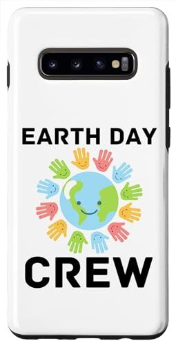 Funny Earth Day Men Women Kids Boys & Girls Gifts Custodia per Galaxy S10+ Earth Day Crew World Planet Clean Gang LoveFunny Ragazzo Ragazza