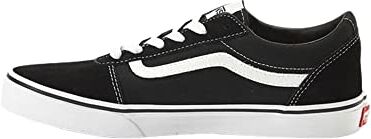 Vans Ward, Scarpe Da Ginnastica Unisex Bambini e ragazzi, Suede Canvas Black White, 32.5 EU