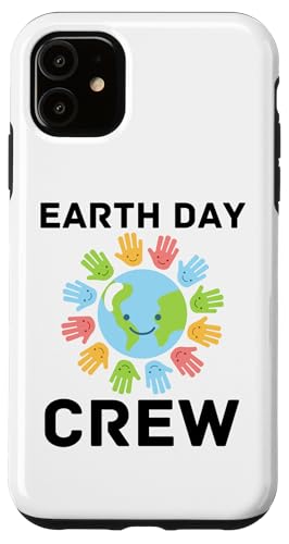 Funny Earth Day Men Women Kids Boys & Girls Gifts Custodia per iPhone 11 Earth Day Crew World Planet Clean Gang LoveFunny Ragazzo Ragazza