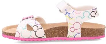 Geox J Adriel Girl C, Sandali, Bianco/Multicolore, 30 EU