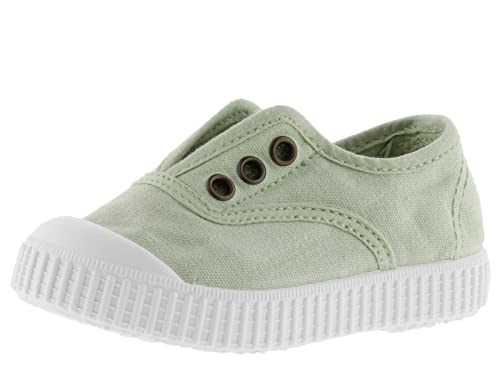 victoria 106627-KIDS Scarpe da Ginnastica 1915 Tela Lavata DREC & Elastico Scarpe da Ginnastica Unisex Bambino Wasabi 34