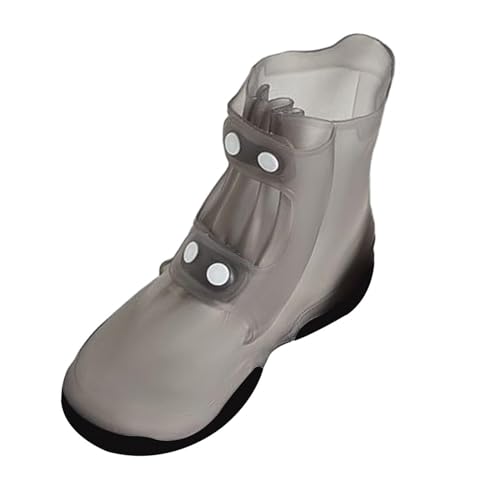 F Fityle Copriscarpe Copriscarpe per stivali da pioggia Proteggi scarpe portatili premium Copriscarpe riutilizzabili per escursioni in giardino all'aperto, L Grigio