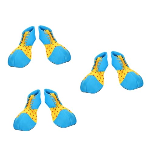 ERINGOGO 3 Paia Di Halloween Scarpe Clown Vestiti Del Bambino Gioco Di Ruolo Sandali Marroni Per Gli Uomini Carnevale Scarpe Clown Parco Divertimenti Scarpe Clown Scarpe