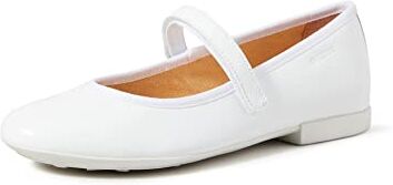 Geox Jr Plie' A, Ballerine Bambine e ragazze, Bianco (White), 34 EU