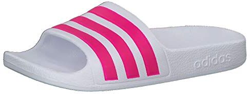 Adidas Adilette Aqua, Infradito Unisex Bambini e ragazzi, Ftwr White Real Magenta Ftwr White, 39 1/3 EU