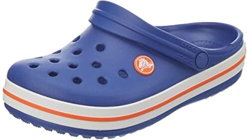 Crocs Crocband Clog K, Zoccoli Unisex Bambini e ragazzi, Cerulean Blue, 32/33 EU