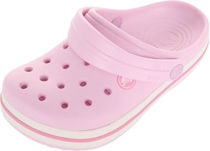 Crocs Crocband Clog K, Zoccoli Unisex Bambini e ragazzi, Ballerina Pink, 38/39 EU