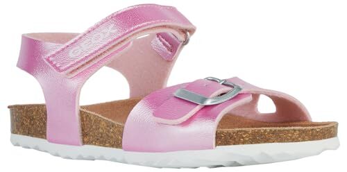 Geox J Adriel Girl C, Sandali, Rosa Scuro, 30 EU