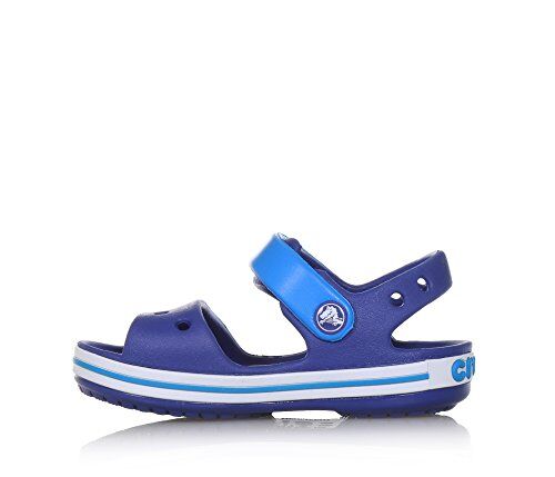 Crocs Crocband Sandal Kids, Sandali Unisex per Bambini, Leggeri e dalla Vestibilità Sicura, con Dettagli Azzurro Ceruleo/Oceano, Taglia 19-20 EU