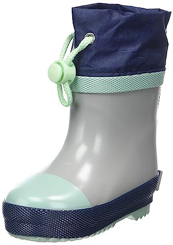 Playshoes Stivali da Pioggia, Gomma Unisex-Bambini, 33 Grigio, 27 EU