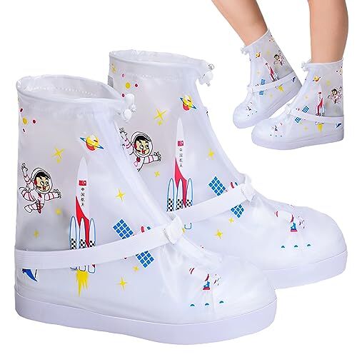 ACTOYS Copriscarpe Impermeabile per Bambini,  Copriscarpe Pioggia Bambino, Copriscarpe Impermeabili, Impermeabile Copriscarpe, Copriscarpe Antipioggia per Bambini Antiscivolo e Resistenti All'Usura (M)