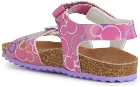 Geox J Adriel Girl C, Sandali, Fucsia Multicolore, 34 EU