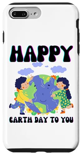 Funny Earth Day Men Women Kids Boys & Girls Gifts Custodia per iPhone 7 Plus/8 Plus Buona Giornata della Terra a te, ragazzo, ragazza, Planet Love World Care, abbracci