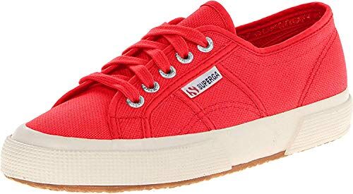 Superga 2750-Jcot Classic, Scarpe Unisex-Bambini e Ragazzi, Red, 24 EU