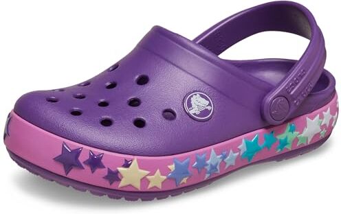 Crocs Crocband Clog T, Zoccoli Unisex Bambini e ragazzi, Lights Amethyst, 19/20 EU