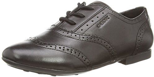 Geox JR PLIE' A Scarpe Stringate Basse Brogue Bambino,Nero (Black C9999), 28 EU