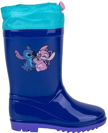 STITCH Stivali da Acqua per Bambini Blu, Taglia Calzature 29