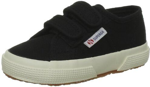 Superga 2750 COTJSTRAP CLASSIC, Sneaker, Unisex Bambini e ragazzi, Nero (Black 999), 32 EU