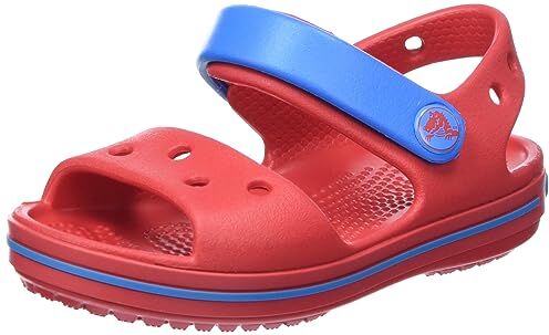 Crocs Crocband Kids, Sandali Unisex Bambini E Ragazzi, Varsity Red, 32 33 EU